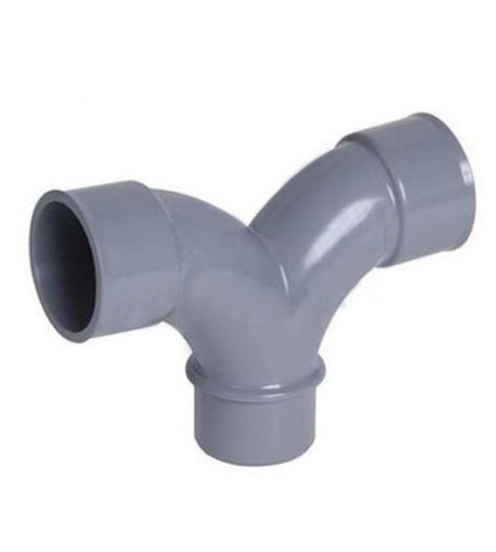 Coude double parallèle 87° FFM PVC 40