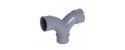 Coude double parallèle 87° FFM PVC 40