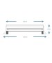Store enrouleur PVC 555x960 + pattes