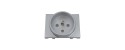 Enjoliveur gris 2P+T saillie