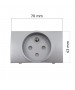 Enjoliveur Gris PC 2P+T