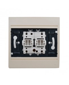 Plaque beige + double V & V