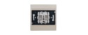 Plaque beige + double V & V