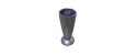 Pied plastique laque argent