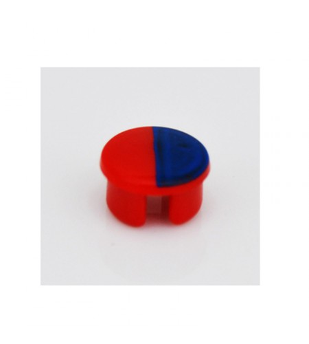 Cache vis bleu/rouge