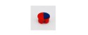 Cache vis bleu/rouge