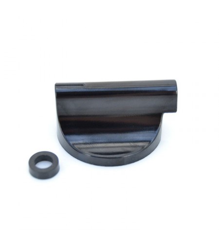 Bouton noir plaque gaz