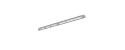 Grille plate d'aération Gris clair 400 mm