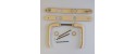 Ensemble de poignée de porte extérieur beige