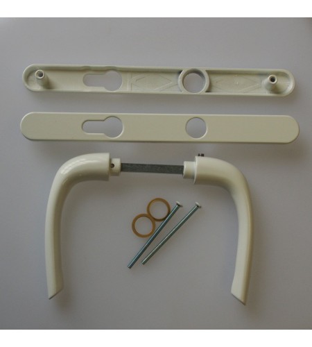 Ensemble de poignée de porte extérieur blanche