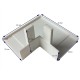 Cache angle cornière blanc intérieur de fenêtre