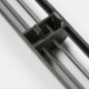 Grille aération clipsable grise