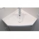 Lavabo d'angle blanc