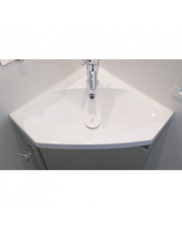 Lavabo d'angle blanc