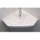 Lavabo d'angle blanc
