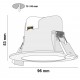 Spot encastré led intégrés IP44