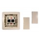 Interrupteur applique double V V blanc