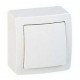 Interrupteur applique simple blanc
