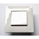 Interrupteur simple Va et Vient encastrable blanc