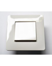 Interrupteur simple Va et Vient encastrable blanc