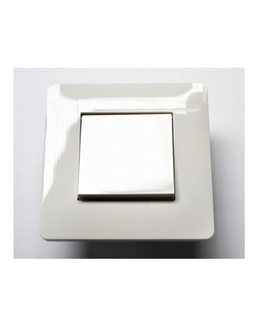 Interrupteur simple Va et Vient encastrable blanc