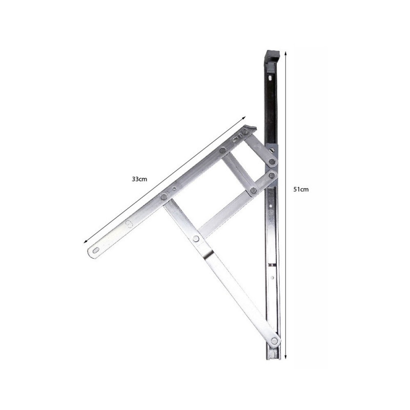 Compas renforcé 510 mm paire - My Mobil Home